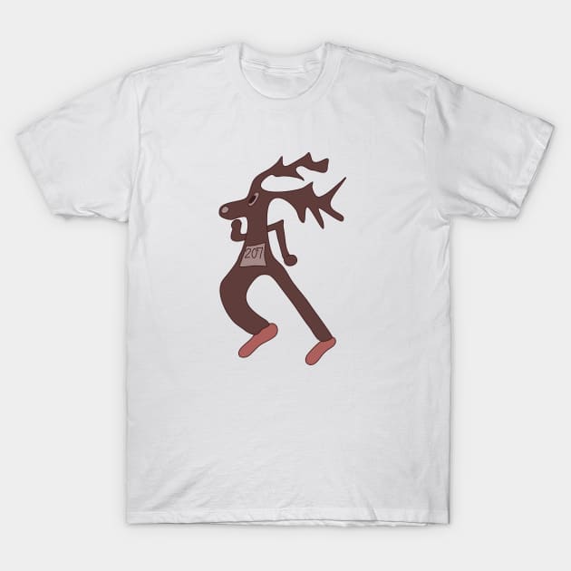 Oh deer they're running T-Shirt by Sci-Emily